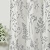 Amazon Estmy Vintage Botanical Linen Shower Curtain For Bathroom