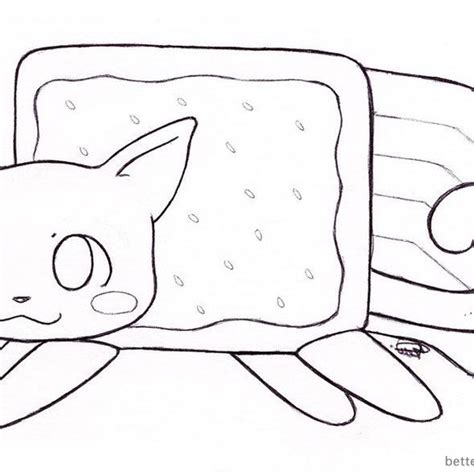 Nyan Cat Coloring Pages And Loud House Lincoln Free Printable