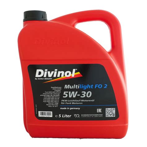 Divinol MULTILIGHT FO 2 5W30 5L | Motooil