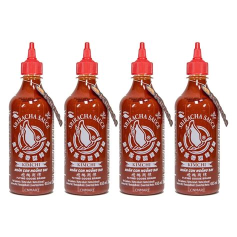Flying Goose Sriracha Kimchi Hot Chilli Spicy Sauce Vegan Ml Pack Of By CNMART Buy Now
