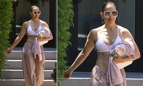 Jennifer Lopez Reveals Her Washboard Abs And Ripped Physique After