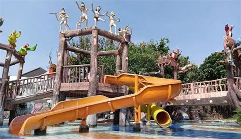 Jungle Toon Waterpark Tiket Masuk Foto Wahana Yawisata