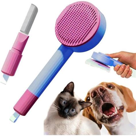 Brosse Auto Nettoyante Et Peigne En Une Seule Solution Douce Pour