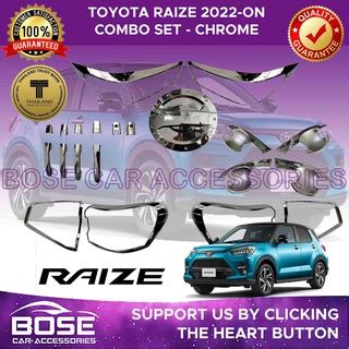 Toyota Raize Garnish Cover Set Black Chrome 2022 - ON / Toyota Raize ...