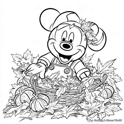 Disney Fall Coloring Pages - Free & Printable!