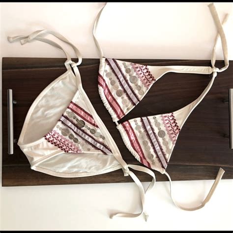 Vix Swim Vix By Paula Hermanny Vintage White Bikini With Sequins And Embroidery Poshmark