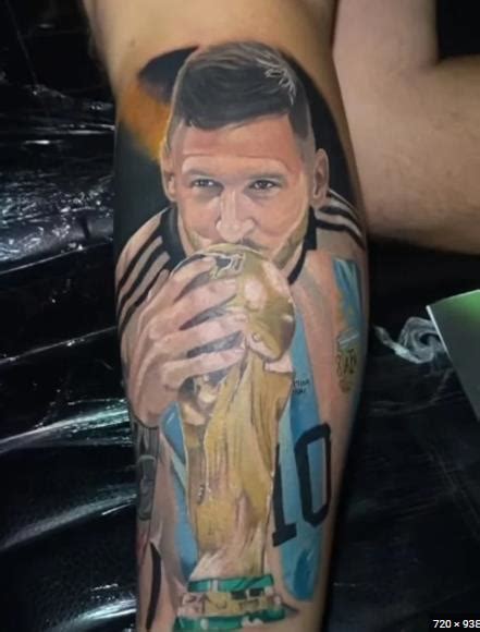 Los 5 Mejores Tatuajes De Messi Argentina Campeon Del Mundo 2022