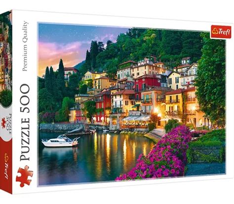 Rompecabezas Trefl Paisaje Lago Como Italia 500 Piezas 14 Envío gratis