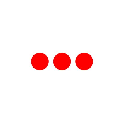 Three Red Dots On Same Line Vector 3 Red Dots 20293012 Vector Art At