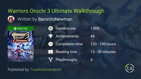 Warriors Orochi 3 Ultimate Walkthrough