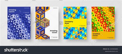 minimalistic placard design vector layout set stock vector royalty