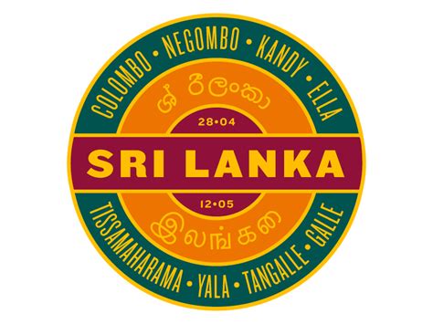 Sri Lanka Circular Travel Logos Travel Logo Sri Lanka Negombo