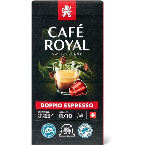 Caf Royal Kaffee Kapseln Aus Aluminium Doppio Espresso Intensit T