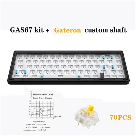 ZUOYA GAS Customized Mechanical Keyboard Kit Hot Swappable Wired RGB Backlit Gasket Structure