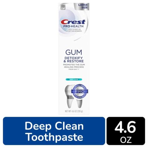 Crest Pro Health Gum Detoxify And Restore Deep Clean Anticavity Antibacterial Flouride