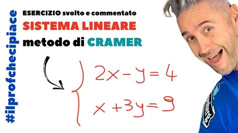 SISTEMI LINEARI Metodo Di CRAMER La Matematica Che Ci Piace