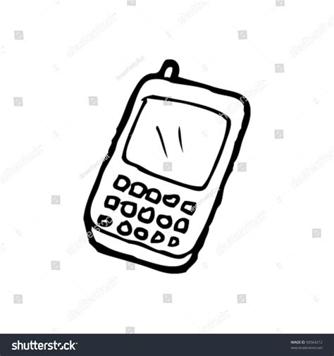 Quirky Drawing Modern Mobile Stock Vector (Royalty Free) 50564212