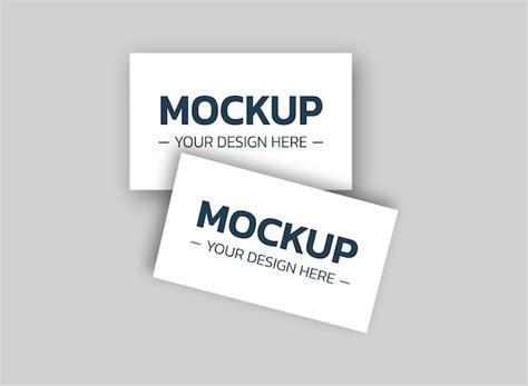 Premium PSD | Blank business card mockup