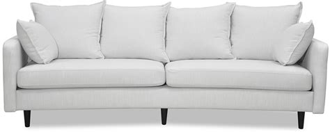 Gotland Sitzer Geschwungenes Sofa Off White Leinen