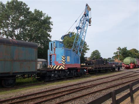 Dieser Eisenbahndrehkran EDK 80 zählt zum Bestand vom Eisenbahnmuseum