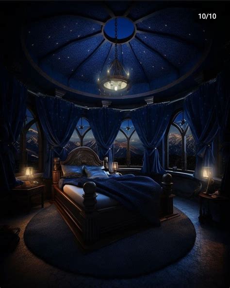 Fantasy Bedroom With Starry Skylight