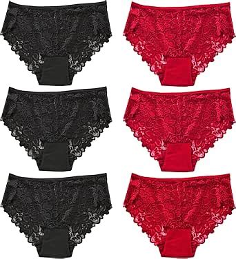 Cinvik High Waisted Stretchy Sexy Lacey Panties Extra Plus Size Brief