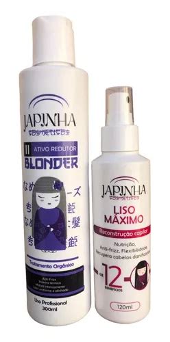 Kit Japinha Progressiva Blond Ml Liso Maximo Ml Parcelamento