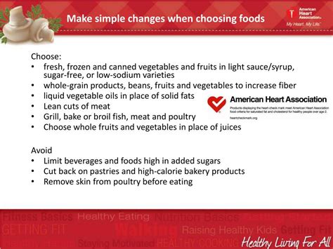 Ppt Eating For A Heart Healthy Lifestyle Powerpoint Presentation