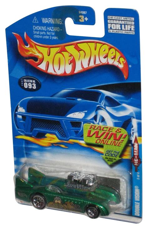 Hot Wheels Double Vision 2002 Masters Of Universe He Man Man At Arms Green Car 093 Walmart