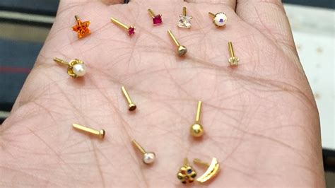 Simple Nose Pin Design Gold Atelier Yuwa Ciao Jp