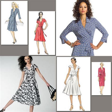 Lovely Very Easy Vogue Wrap Dresses Sewing Pattern Misses Size You