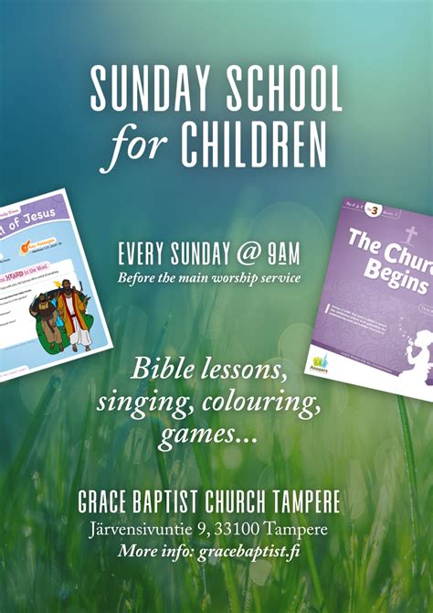 Sunday School for Children - Grace Baptist Church / Armon ...