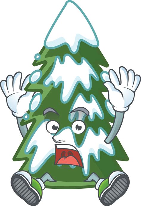 Christmas tree snow cartoon 18979916 Vector Art at Vecteezy