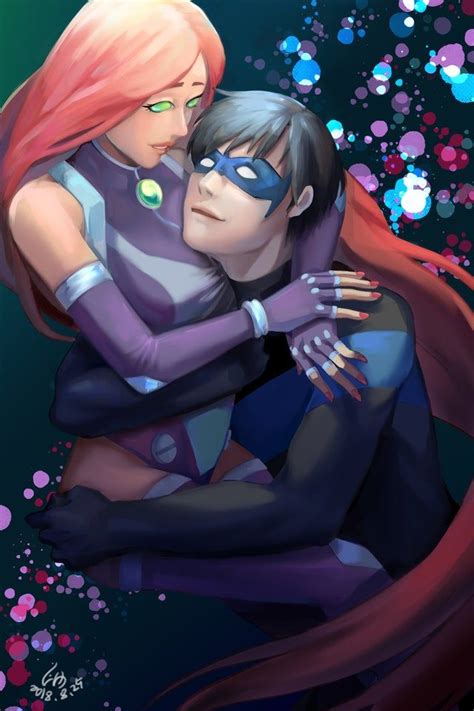 Art Work Nightwing And Starfire By Kokesa Artofit