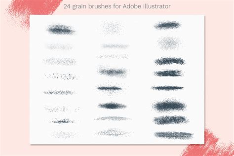 Grain Brushes Adobe Illustrator Design Cuts