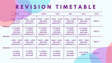 Get More Of Your Study Time With A Revision Timetable Love Learning