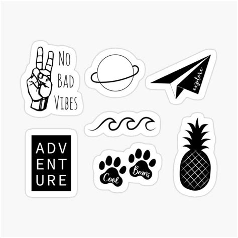 Sticker Aesthetic Stiker Tumblr Aesthetic Case Handphone Laptop Black