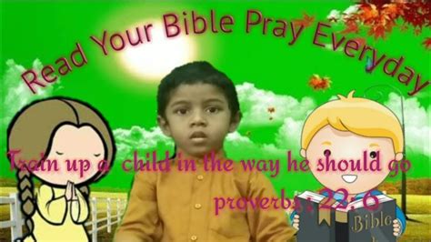 Read Your Bible Pray Everyday II Sunday School Song II Bible Action ...