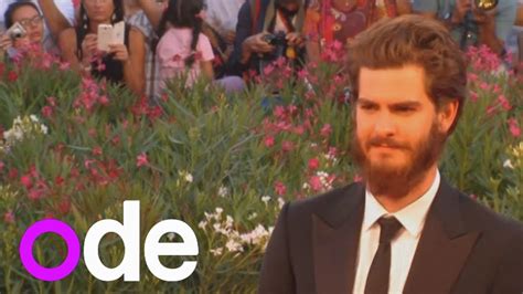 Andrew Garfield Shows Off Bushy Beard At Venice Film Festival Youtube