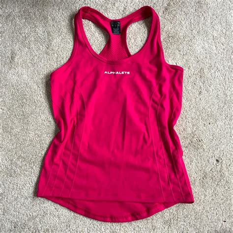 Alphalete Amplify Seamless Hot Pink Vest Tank Top Depop