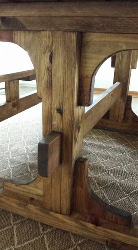 Rustic Trestle Table Design