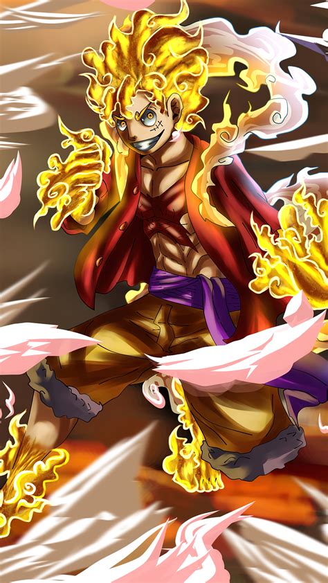 Luffy Sun God Nika One Piece 4K #4071g Wallpaper iPhone Phone