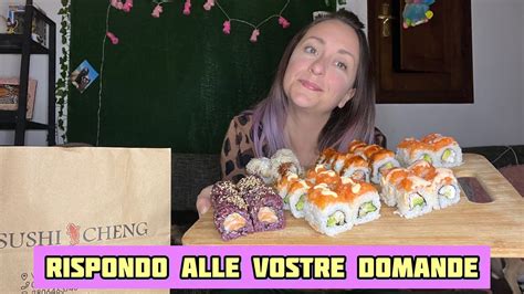 SUSHI MUKBANG Rispondo Alle Vostre Domande YouTube