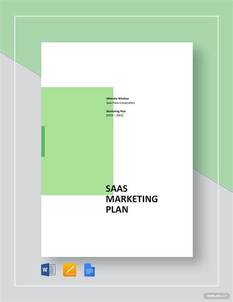 B2b Saas Marketing Plan Template Prntbl Concejomunicipaldechinu Gov Co