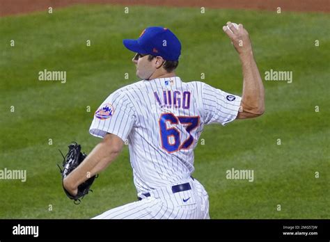 New York Mets Starting Pitcher Seth Lugo Throws During The Second