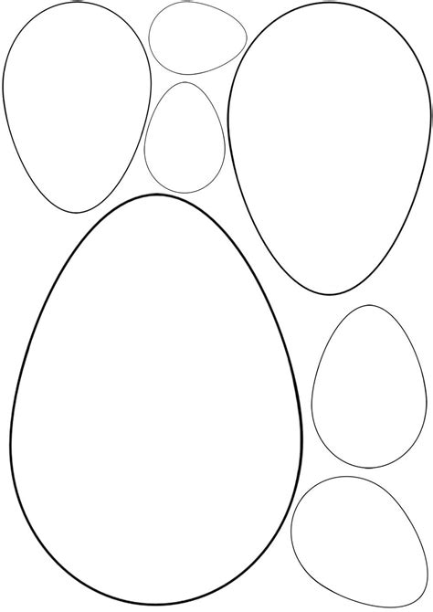 Free Printable Egg Shape Templates