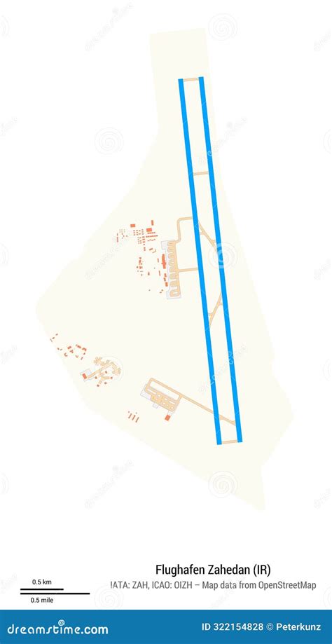 Map of Airport Flughafen Zahedan. IATA-code ZAH Stock Photo - Image of ...