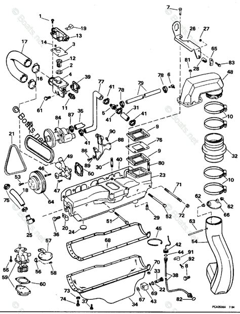 Omc Sterndrive L Cid Inline Oem Parts Diagram For Cooling