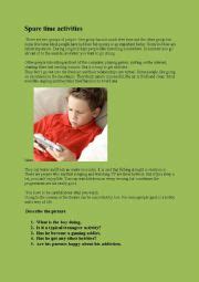 Free Time Activities Esl Worksheet By Viag