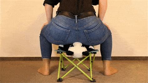 Roxy Panda On Small Chair Buttcrush Crushlust